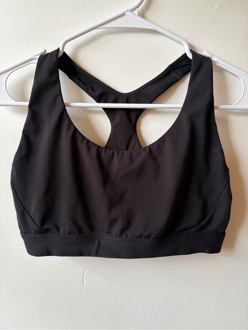 Athleta Black Racerback Support Sports Bra